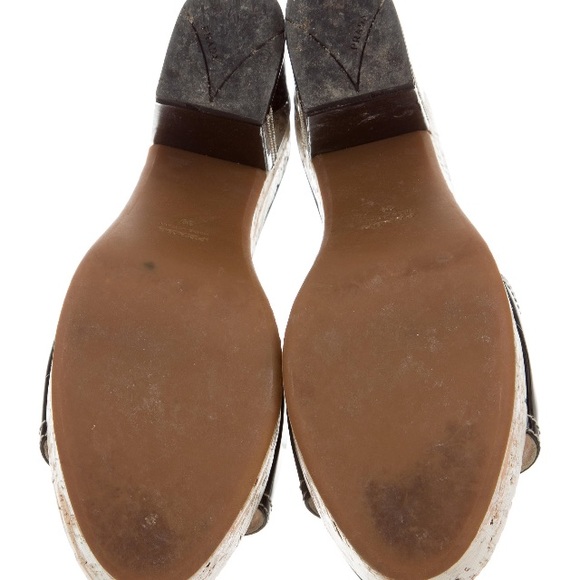 Authentic/PRADA SHOES PLATFORM SLIDES - Picture 7 of 12